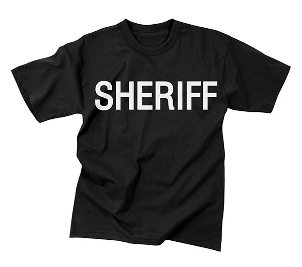2-Sided Sheriff T-Shirt | Black