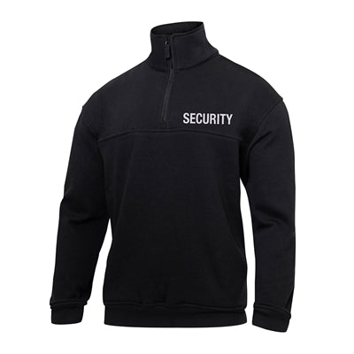 Security Quarter Zip Job Shirt | Black