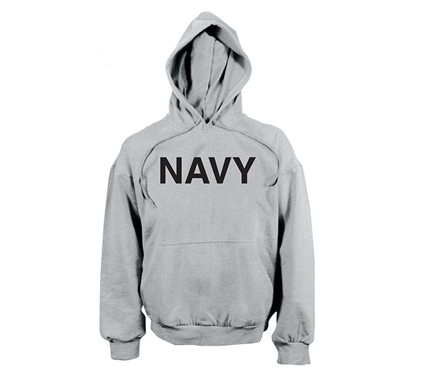 Navy PT Style Hooded Sweatshirt  in Grey