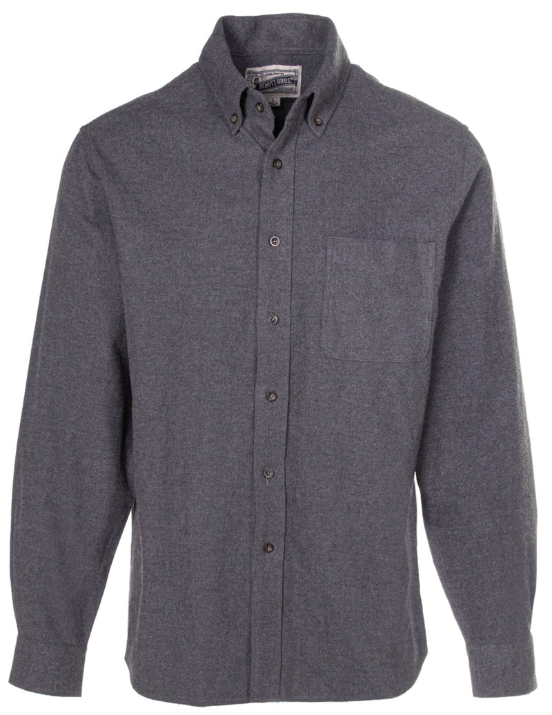Solid Cotton Chamois Flannel Shirt | Multiple Colors