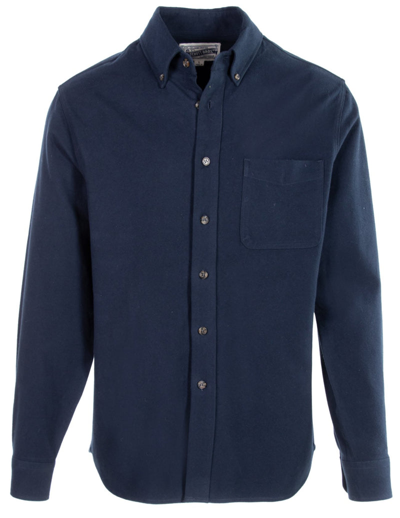Solid Cotton Chamois Flannel Shirt | Multiple Colors