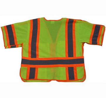 Hi Vis Class 3 Breakaway Short Sleeve Shirt/Vest , Two Tone Deluxe