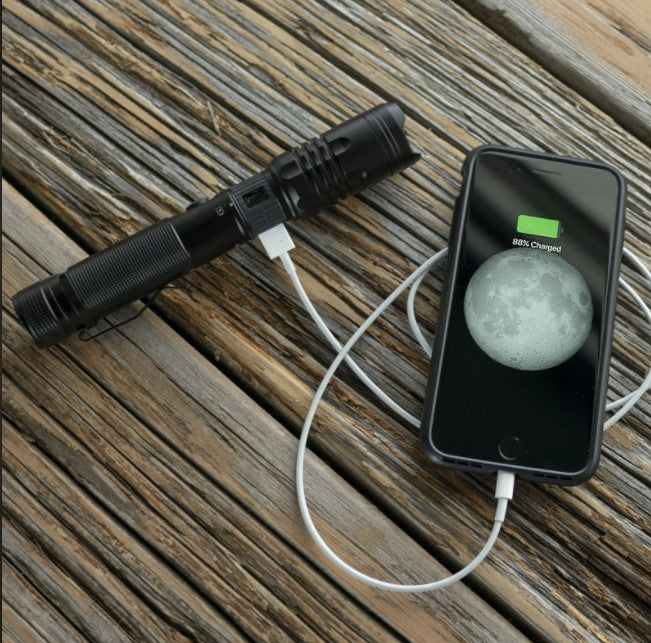 1000 Lumens USB Rechargeable Tactical Flashlight
