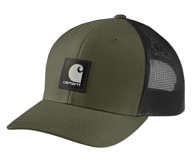 Carhartt - Rugged Flex® Twill Mesh-Back Logo Patch Cap | Basil