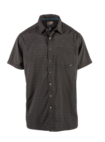 5.11 Tactical Aerial Short Sleeve Shirt | Black, Titan Grey