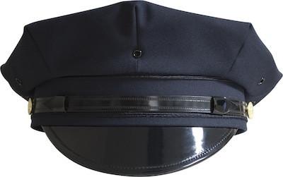 8 Point Uniform Patrol Hat with NYPD buttons or Silver P Buttons
