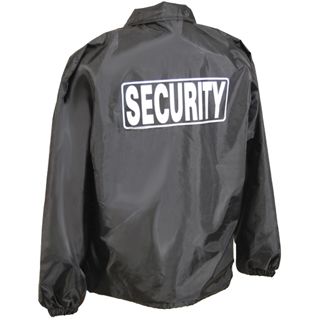 Classic Security Windbreaker Jacket | Black