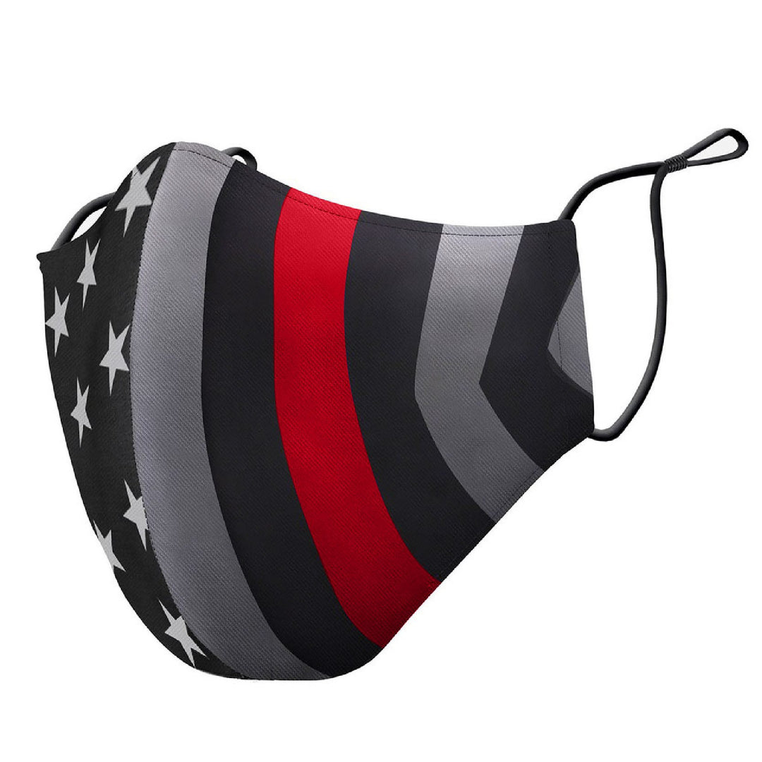Red Line Mask Low Profile Mask in Red Line (Firefighter) & Blue Line (Police ...