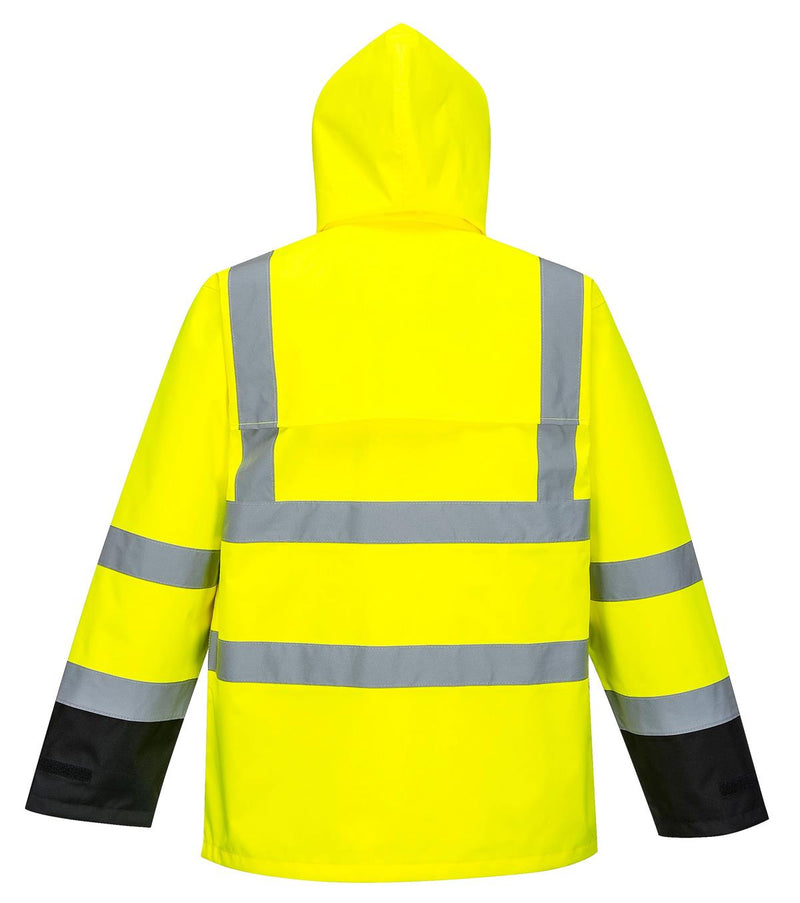 Waterproof Hi VIs Contrast Rain Jacket