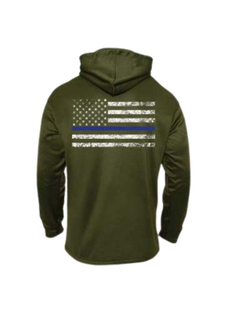 Rothco Thin Blue Line Concealed Carry Hoodie | Olive