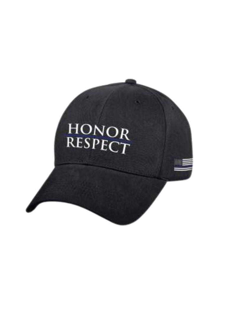 Rothco Honor and Respect Thin Blue Line Low Profile Cap | Black