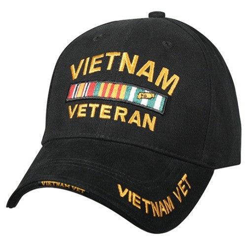 Low Profile Insignia Hat | Vietnam Veteran | Black
