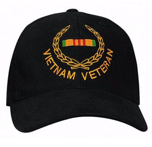 Low Profile Insignia Hat | Vietnam Veteran | Black