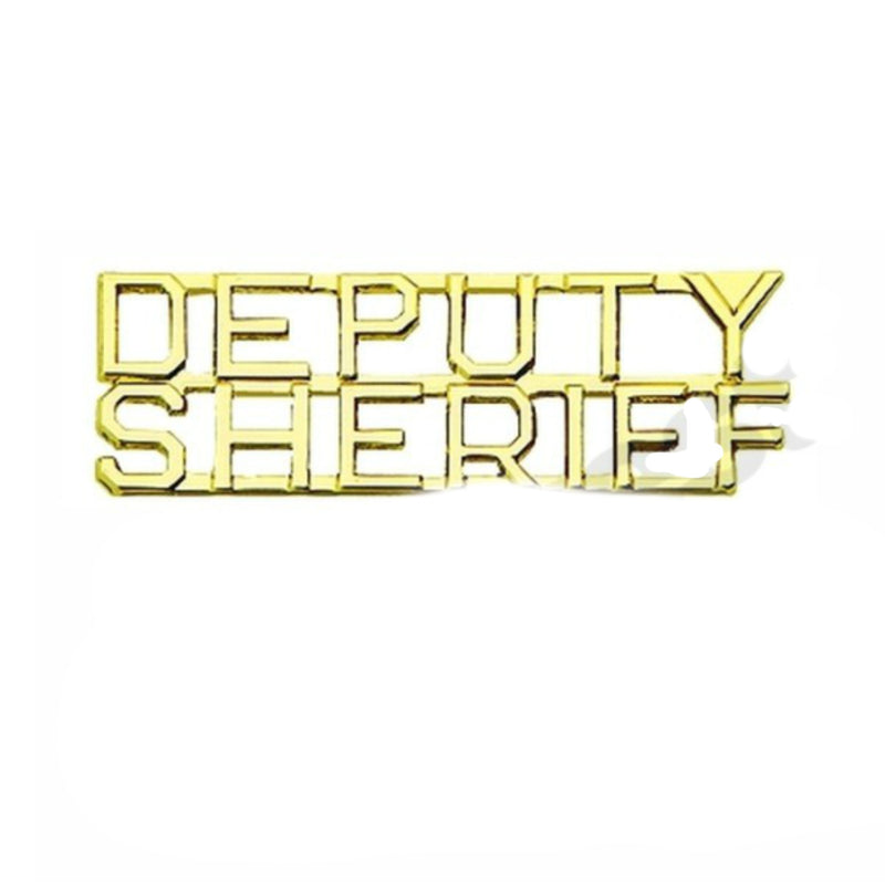Deputy Sheriff Insignia 1/4" Letter | Gold or Silver