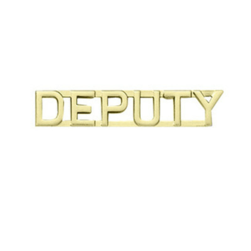 Deputy Insignia 1/4" Letter | Gold or Silver