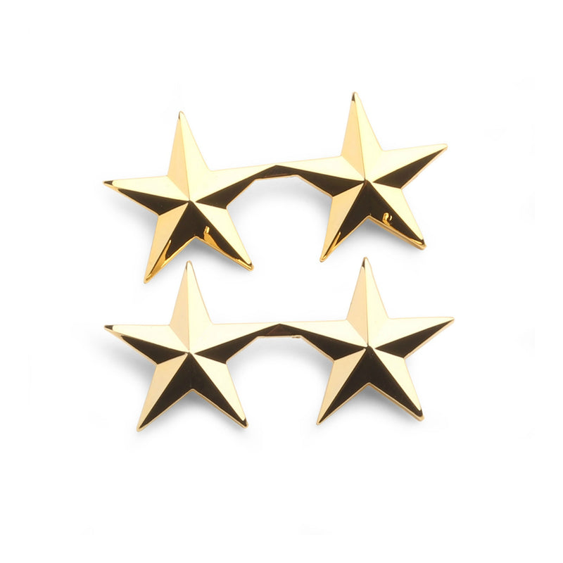 Star Insigina Set | 2 1/2 " | Gold or Silver