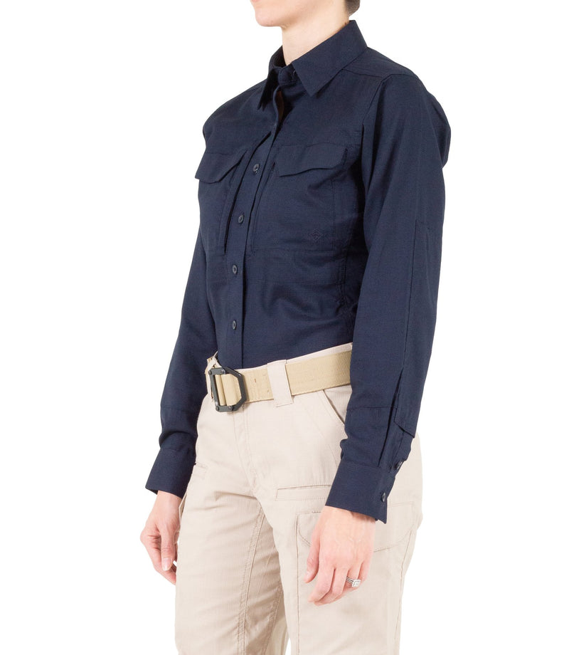 Ladies V2 Tactical Uniform Shirt Long Sleeve  | Navy, Black, White or Grey