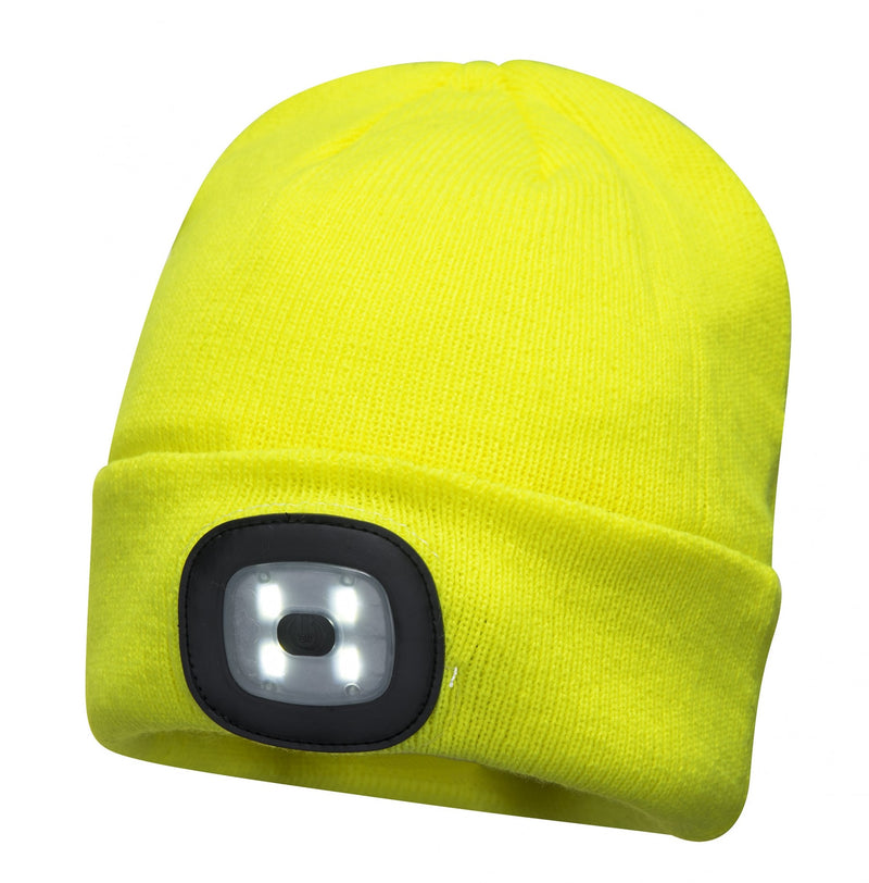 LED Head Light Knit Beanie - Rechargeable | Black or Hi-Vis