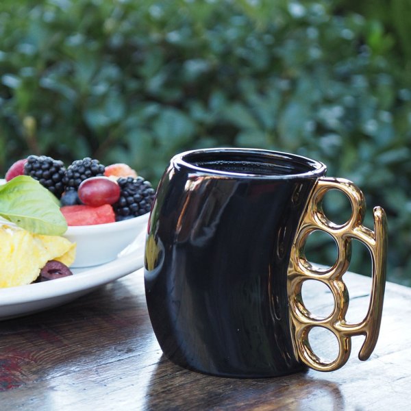 BRASS KNUCKLE MUG