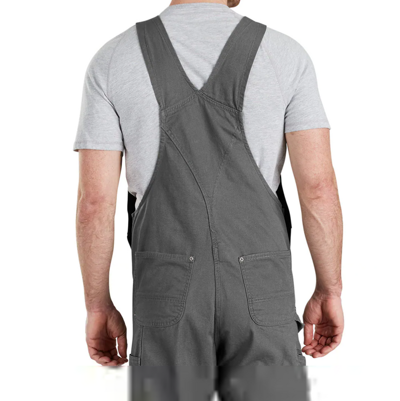 Rugged Flex Relaxed Fit Canvas Bib Overall | Gravel