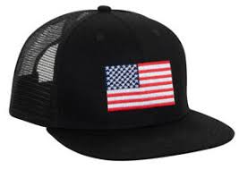 USA flag Patriotic Trucker Hat in Full Color or Subdued