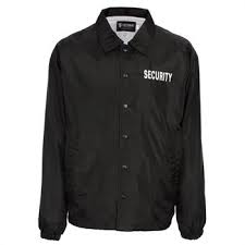 Classic Security Windbreaker Jacket | Black