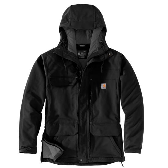 Super Dux Sherpa Lined Insulated Jacket | Black & Brown