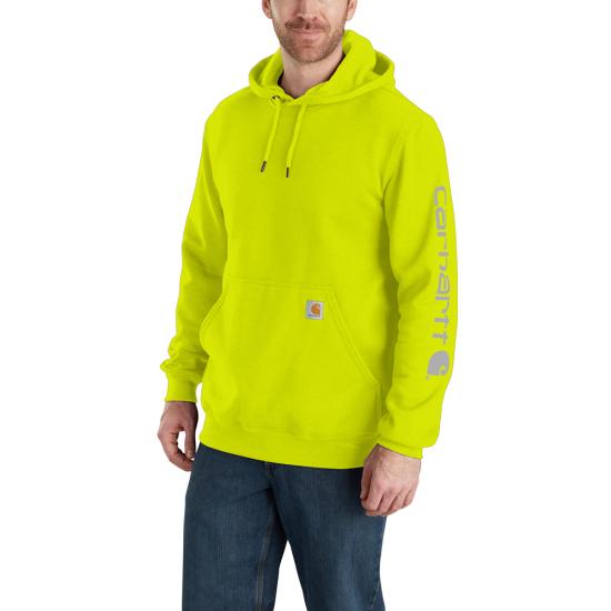 Carhartt - Loose Fit Midweight Logo Sleeve Graphic Sweatshirt | Brite Lime