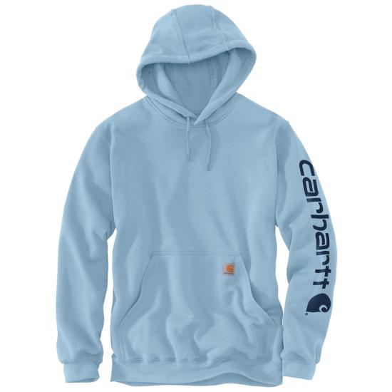 Carhartt - Loose Fit Midweight Logo Sleeve Graphic Sweatshirt | Alpine Blue Heather