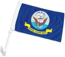 Double Sided 2 Ply Car Flags | USA, Army, Navy, Marine