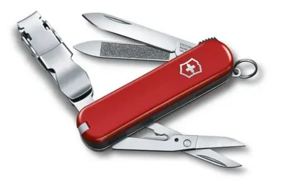 NailClip 580 Swiss Army Knife in Red