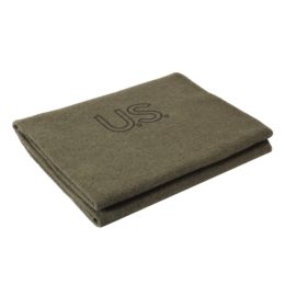 US Made Wool Blanket | Olive Green