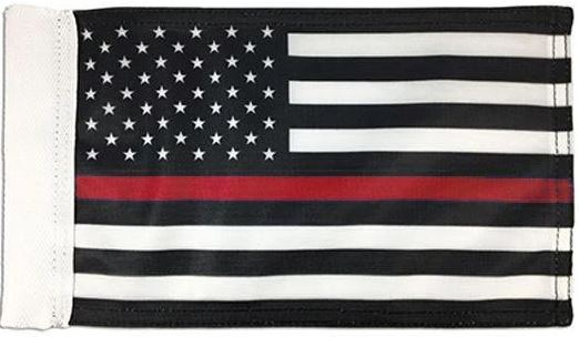 Thin Red Line Motorcycle Flag - 6" x 9"