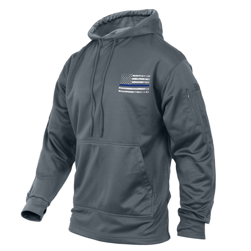 Thin Blue Line Conceal Carry Hooded Sweatshirt | Multiple Colors