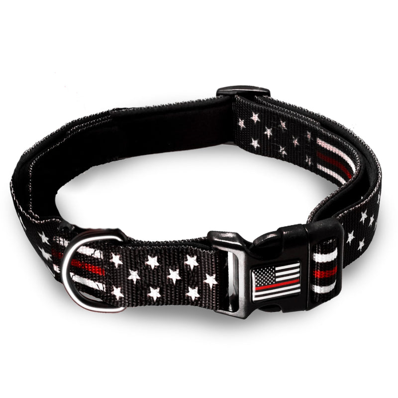 Thin Red Line Stars and Stripes Dog Collar | Multiple Sizes