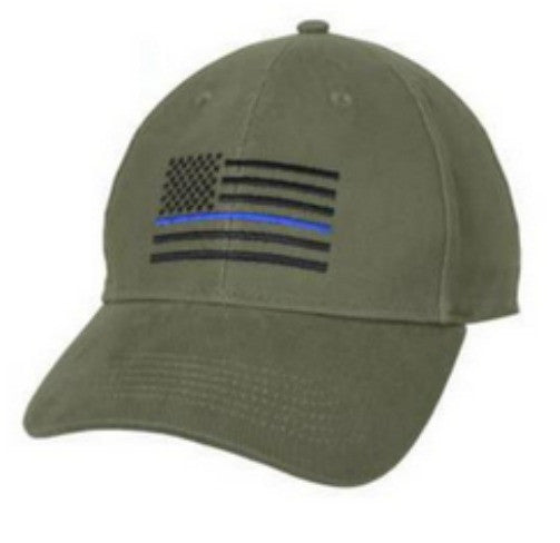 Thin Blue Line Hat Olive