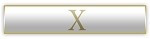 X Roman 10 Years of Service White Citation Bar